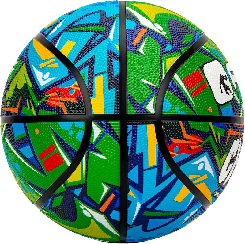And1 Chaos Rubber Basketball: Official Regulation Size 7 (29.5 inches) Rubber Basketball - Deep Channel Construction Streetball, Made for Indoor Outdoor - Image 2
